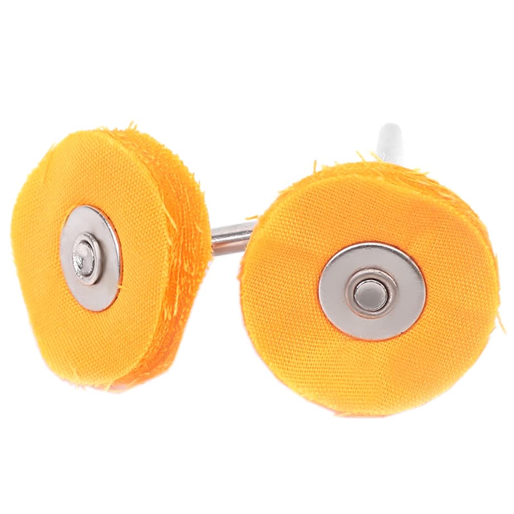 Tarcza Polerska, 100 Szt. Głowica Szlifierska Do Szlifowania Filcu Narzędzie Ścierne Tarcza Do Polerowania Biżuterii Nakładka Polerska/100Pcs Yellow Cloth