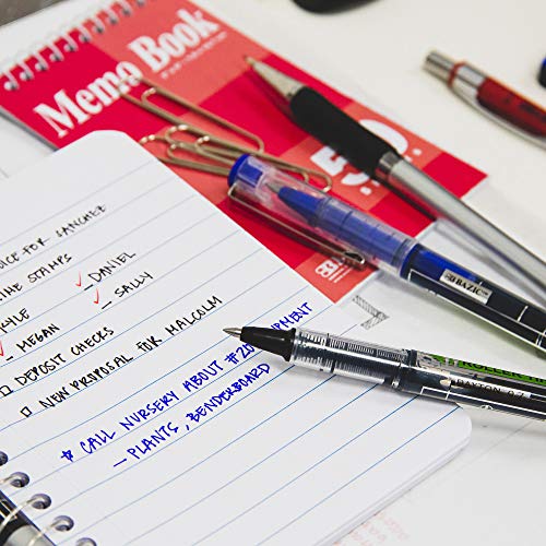 Bazic Dayton Rollerball Pen 0.7Mm Assorted Color, Regulator Flowing Liquid Ink Pens, Rolling Ball Pens Smooth Writing For Office (6/Pack), 1-Pack #TOP5