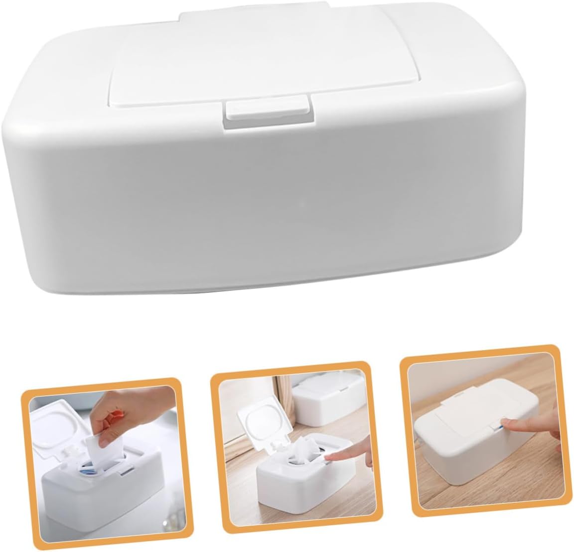 PRETYZOOM 8pcs Wet Wipes Holder Living Room Tissue Box Compact Portable Wipes Dispenser