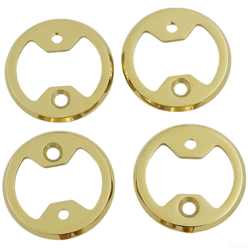 Gdfnmogo Piastre di rinforzo del pedale della bici, tacchetto in metallo ad alta resistenza | Rondelle di supporto per pedali Wahoo e Speedplay, diametro 38 mm, con viti, accessori leggeri per ciclismo