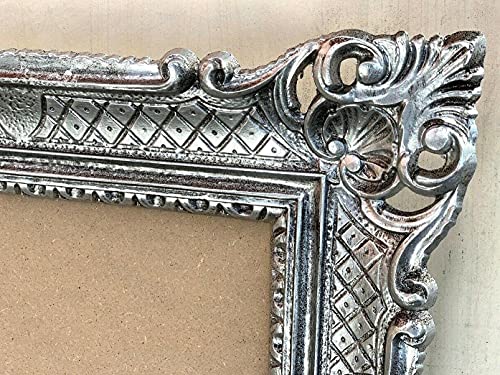 Bilderframes barok antiek zilver 50x70 cm prunk frame antieke fotolijst 70 x 90 cm schilderij frame bruiloft frame… - Afbeelding 4