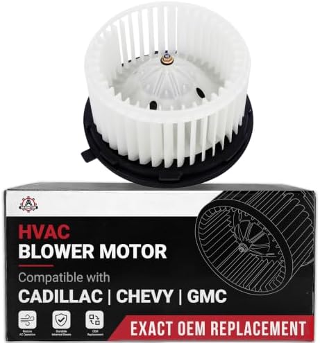 AA Ignition AC Blower Motor with Fan - Replaces 700191, 75748, 89019320, 89019301 - Compatible with Chevy, GMC & Cadilalc Vehicles - Silverado, Suburban, Avalanche, Sierra, Yukon, Yukon XL 1500, 2500