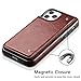 Hoofur Compatible with iPhone 11 Pro Max Case, Slim Fit PU Leather Wallet Case Card Slots Shockproof Folio Flip Protective Shell Compatible with iPhone 11 Pro Max (6.5 inch) 2019 (Brown)