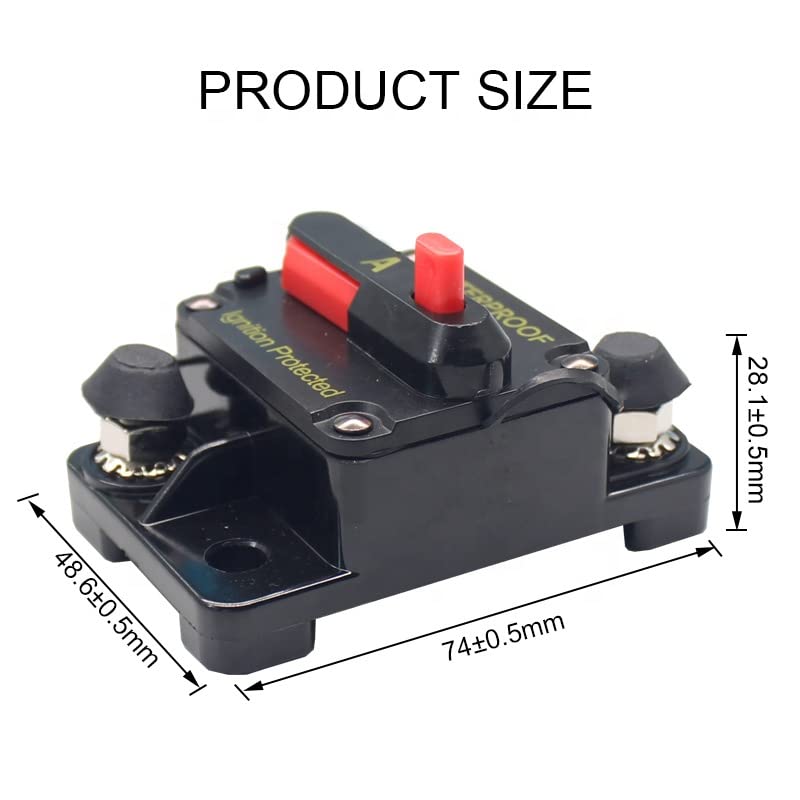 Disyuntor de 100A para barco y coche con protección contra sobrecarga CC 48V 3