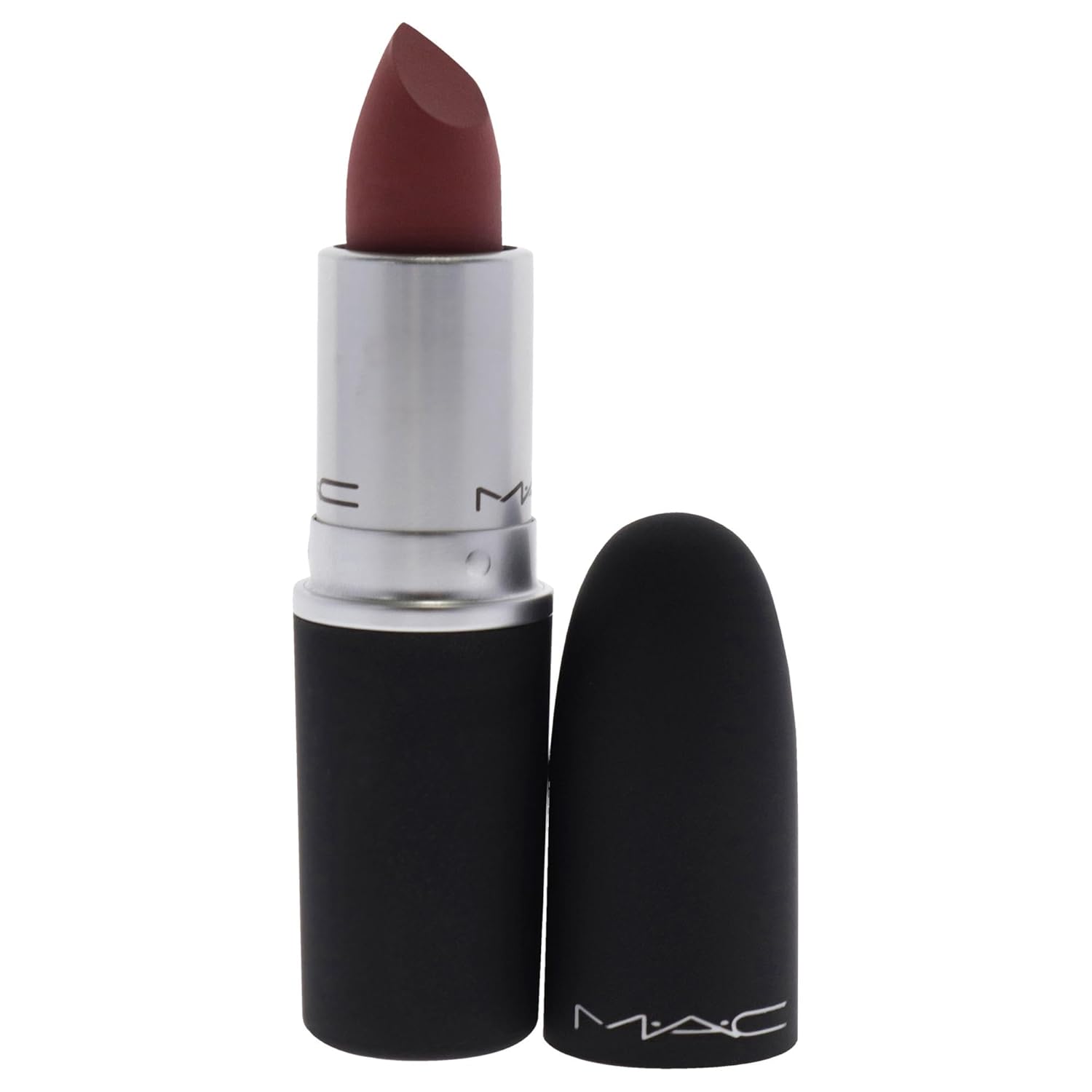 MAC Powder Kiss Lipstick - 930 Brickthrough for Women - 0.10 oz Lipstick