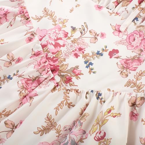 Image of Scarlet Darkness Women's Floral Midi Dress Corset Sundresses 2026 Summer Spring Vacation Milkmaid Dresses