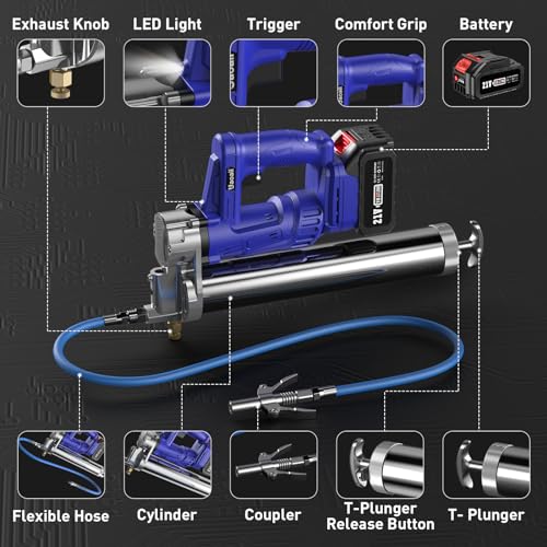 Uaoaii UAOAII-GR002-HN Grease Gun Battery Powered thumb #6