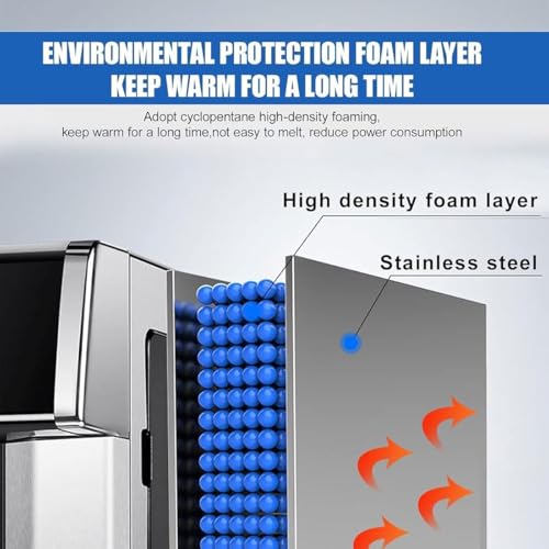 2-in-1 Ice Maker Machine, LCD Display Clear Ice Cube Maker, 3 Bullet Sizes, Dual Water Inlets, Perfect for Home Use, Fast Ice Production, Compact Ice Maker
