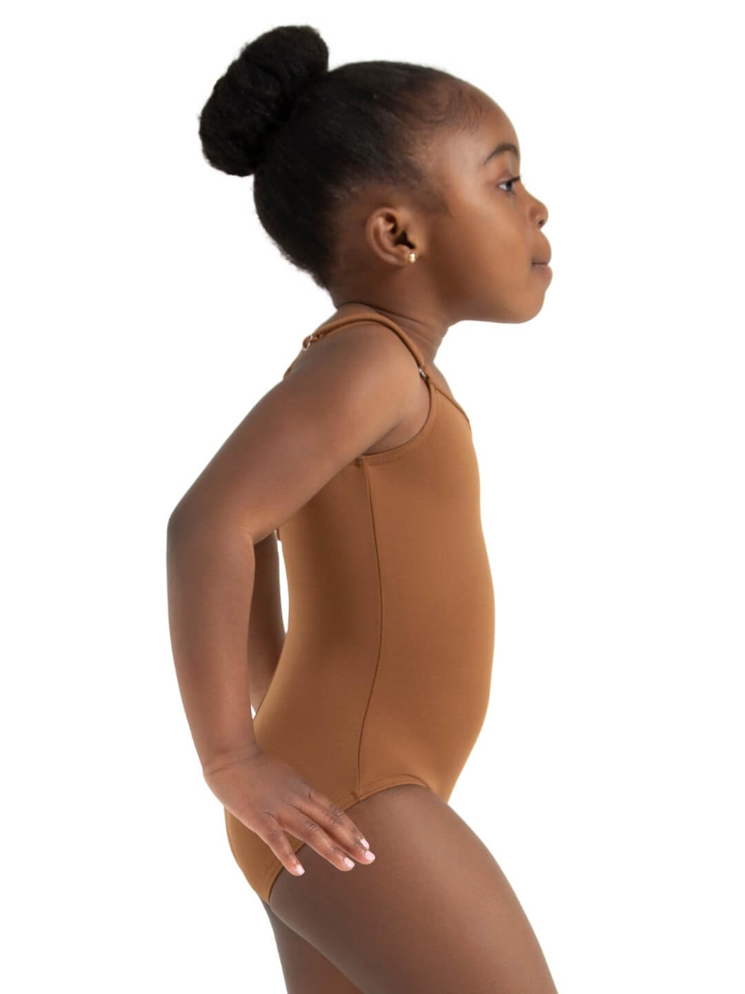 Capezio Camisole Leotard w/Adjustable Straps-Girls, Brown