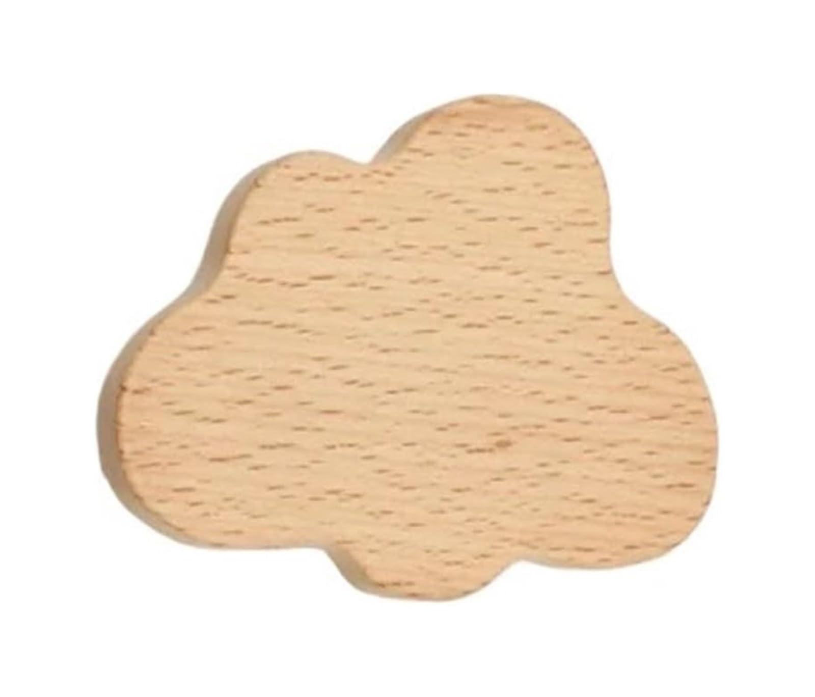 Wooden Cabinet Knobs 4pcs for Cabinets Drawers Wardrobe(Clouds-l)