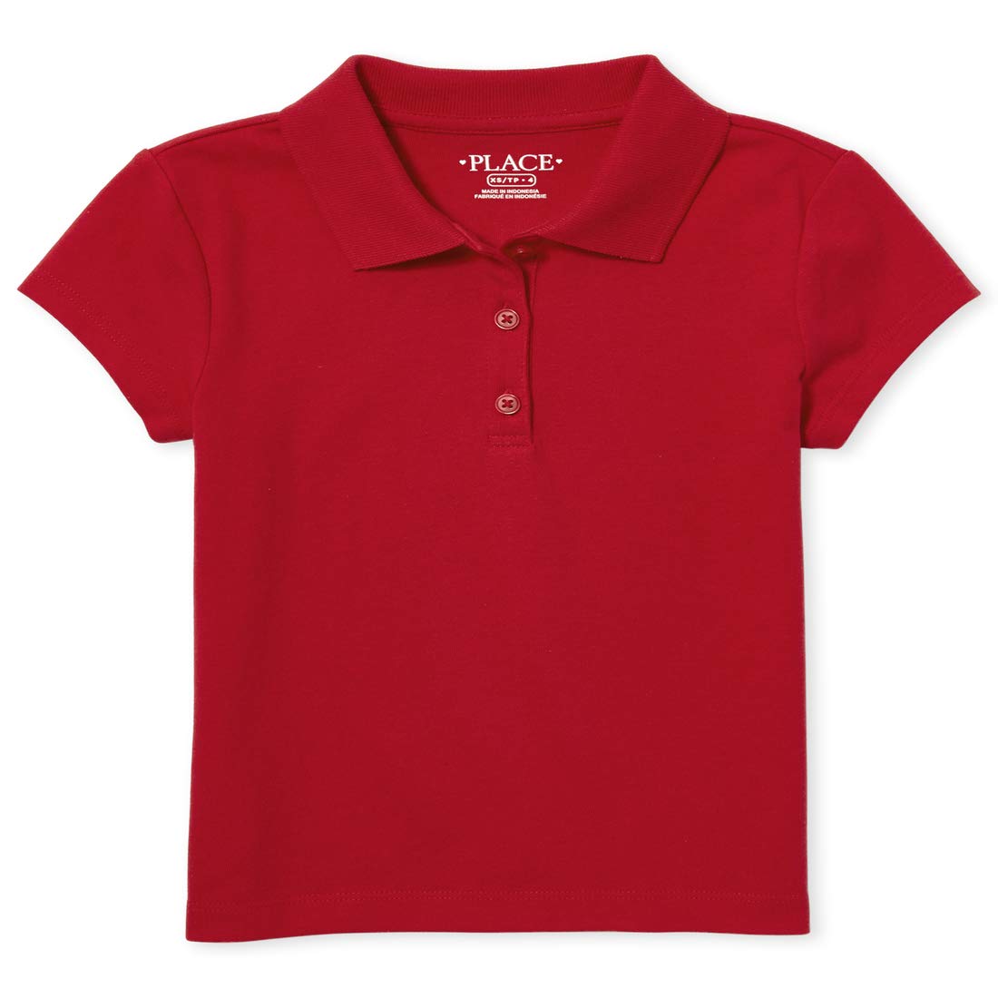 The Childrens Place Girls Short Sleeve Soft Jersey Knit Polo