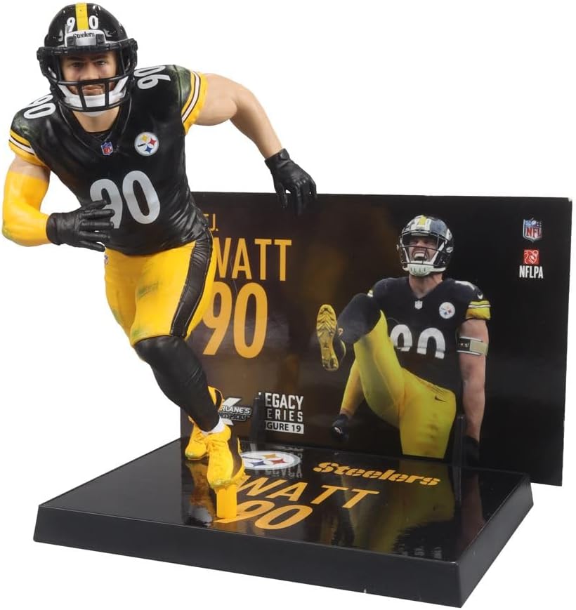 tj watt (pittsburgh steelers) nfl 7" figure mcfarlane