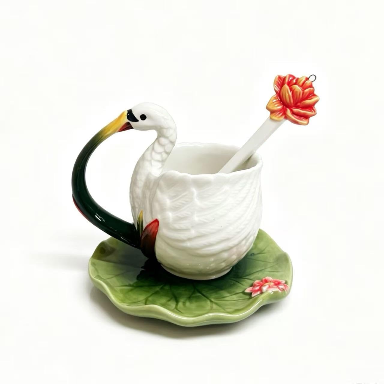 Amazon.com | Minigift Ceramic Tea Cup and Saucer Set ，6OZ 3D Hand