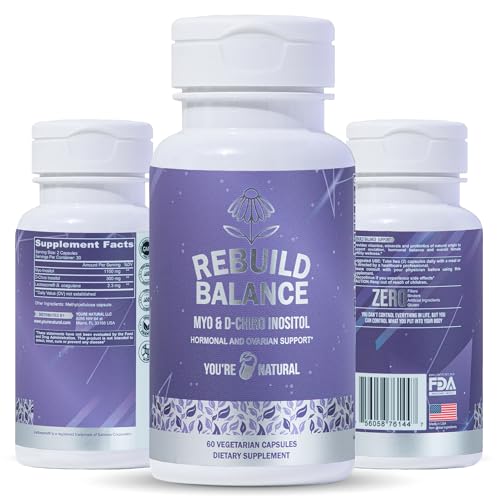 Myo-Inositol & D-Chiro Inositol + Probiotics | Hormone Balance for Women | Ideal 3.6:1 Ratio | Regulate Menstrual Cycle & Support Ovarian Health | PCOS Supplement | Vegan Capsule | 30-Day Supply