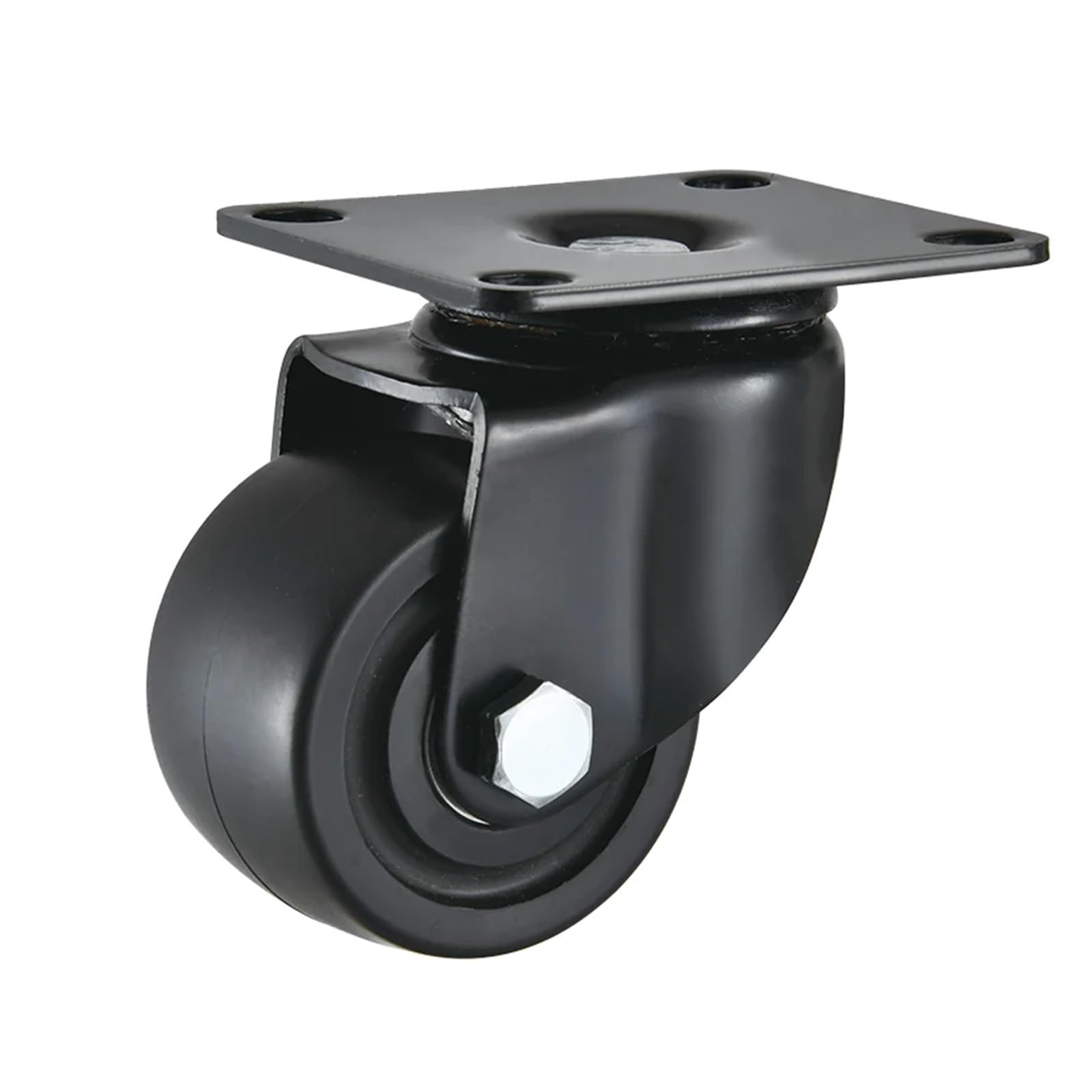 Roulette pivotante nylon 2.5 pouces pour meuble industriel