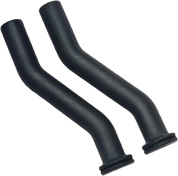 2-pack 596163 3-inch fuel pump vacuum hose, replacement lawn mower 596163 593998 797408, black