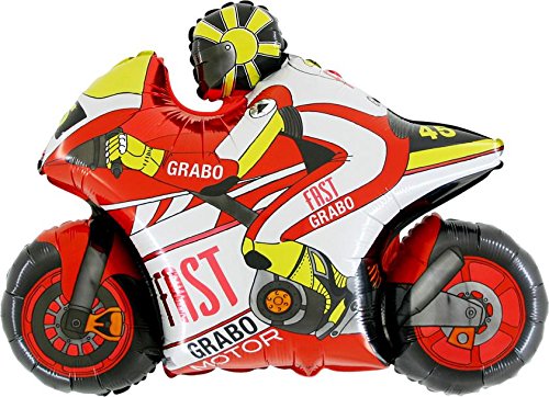 Palloncino di 39 pollici moto rossa a forma di