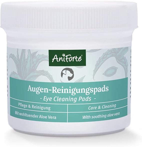 AniForte Dog Eye Cleaning Pads Pack of 100 Gentle Cleaning Wipes for