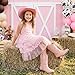 Motasha Cowboy Boots Cowgirl Boots Sparkle Boots Rhinestone Western Boots Parkly Pink Size 1 Birthday(M7113 Classic Pink 1)