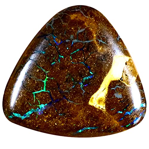 Opale rocheuse multicolore naturelle de Coroït, gemme brute et authentique de 7,47 ct
