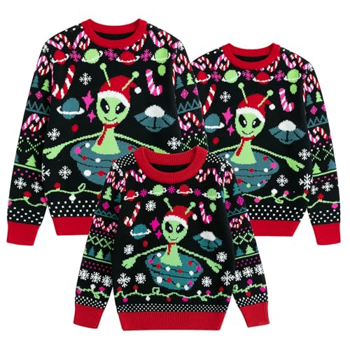 Image of Simplee kids Family Matching Christmas Sweaters, Ugly Pullover, 2T-2XL | oft Warm Fabric, Christmas and Winter Casual Wear, Toddler and kids Boy Girl, Men Women