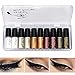 Aesyorg 10 Pcs Diamond Glitter Eyeliner Liquid Set 5 Farben Flüssiger Lidschatten des Augenmake-ups Schimmer Metallic Lidschatten Langlebiger Wasserdichter Shimmer Für Cosplay Party Makeup