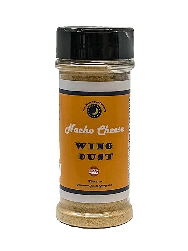 Premium  NACHO CHEESE Chicken Wing Seasoning Dry Rub Dust  Agitador grande  Sin grasa  Sin grasa saturada  Sin colesterol  Sin azúcar