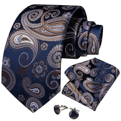 Set de corbata para hombre 8 cm con accesorios