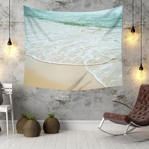 Tapisserie plage 240x260CM deco murale pour masquer mur chambre