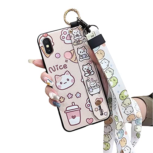 Teléfonos Celulares, Wireless Lulumi Caucho Titular Funda para Xiaomi Redmi S2, para Las niñas Diseñador Brillo Diseño Dibujos Animados A Prueba de choques TPU Pulsera Correa para el...