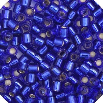 Miyuki 15/0 Delica Seed Beads 5.2gms - DIY Bead Jewelry in Sapphire Silver Lined