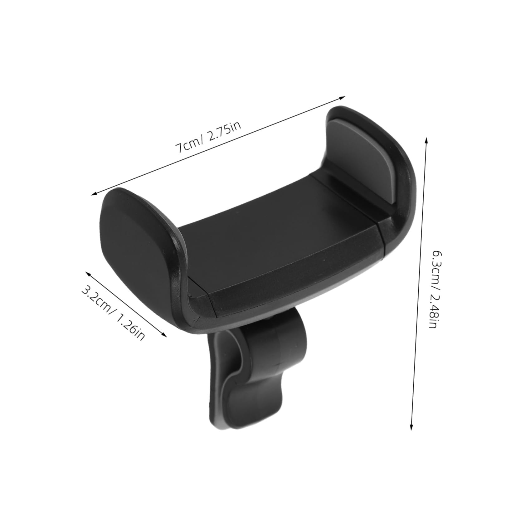 GRIRIW 2Pcs Vent Car Phone Holder Rotatable Dashboard Cellphone Mount Hands Mobile Holder for Safe Driving Compatibility for All Smartphone