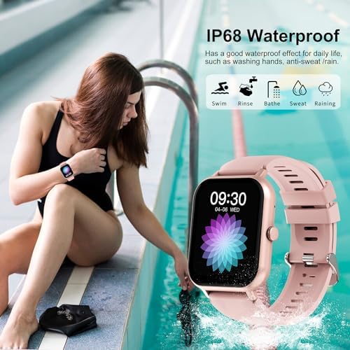 Smart Watches for Women, 1.83" HD Touchscreen Smart Watch Women with Bluetooth Call IP68 Waterproof 100+ Sport Modes,Heart Rate Sleep Monitor Period,Smartwatches for Android iPhone Compatible 7 51ZVOsZFZtL. AC