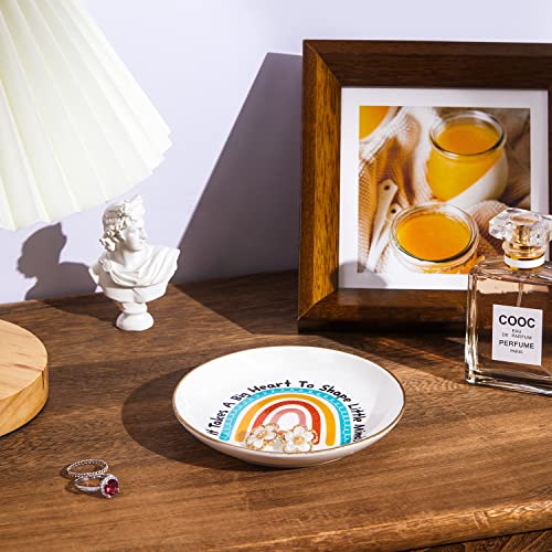 Titanape Teacher Gifts for Women Rainbow Ring Dish Best Teacher Appreciation Gifts Mother's Day End of the Year - Image 4