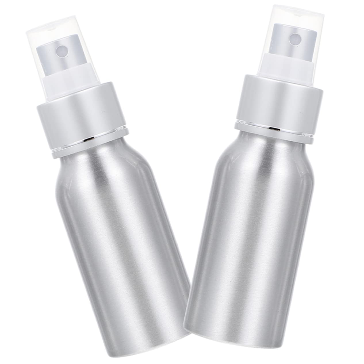 OUNONA Wiederbefüllbare Sprühflasche mit Feinem Nebel Spray Design aus Aluminium und Pp Kompakter Cocktail Zerstäuber 2 Stück 50ml für Cocktails für Riegel und Reise
