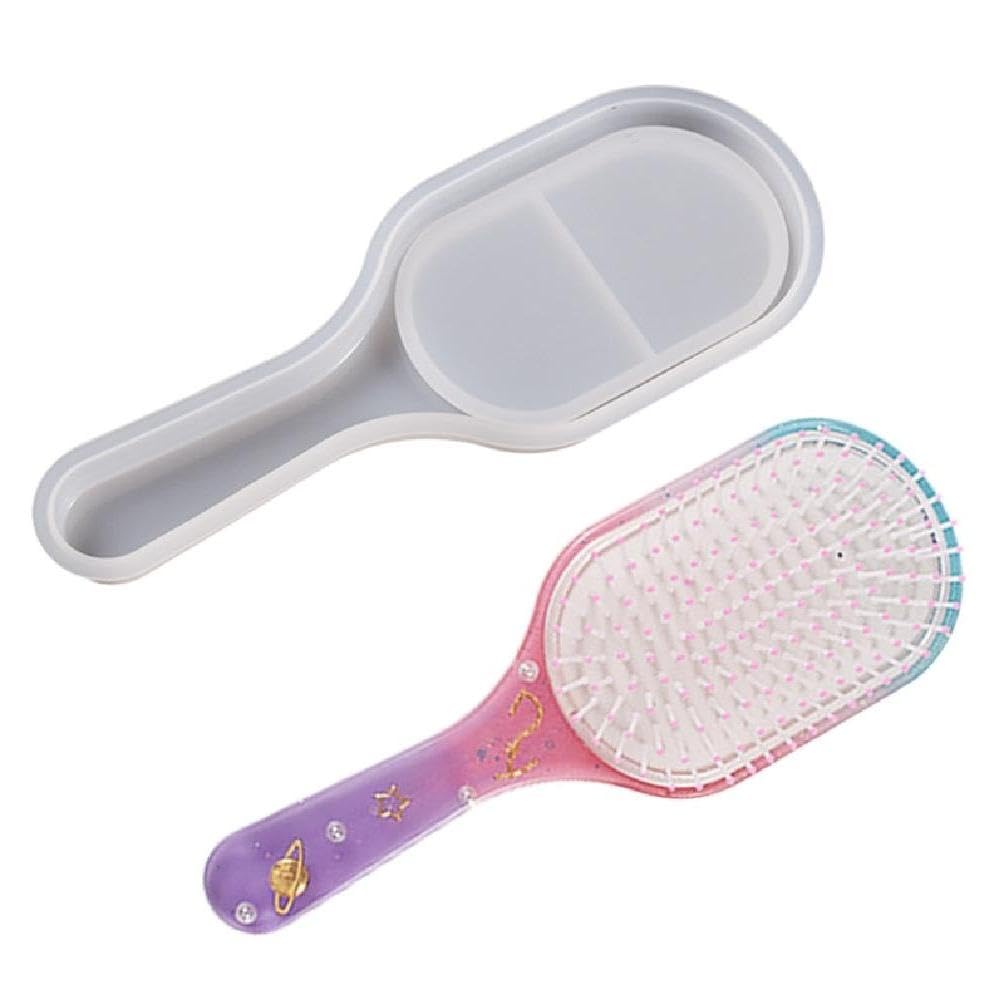 Reusable Airbags Comb Silicone Molds Hairbrush Crafts Jewelry Molds DIY Resin Casting Mould for DIY Paddle Comb Durable Hairbrush Molds Hair Comb Accessory Mold