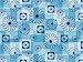Produktbild Aqua Flex Weichschaummatte Badvorleger Bodenbelag Weichschaumbelag Antirutschmatte Badezimmermatte Sicherheit Meterware Blau Himmelblau Blumen Geometrisch Breite 65 cm 6003-3 (65 x 50 cm)