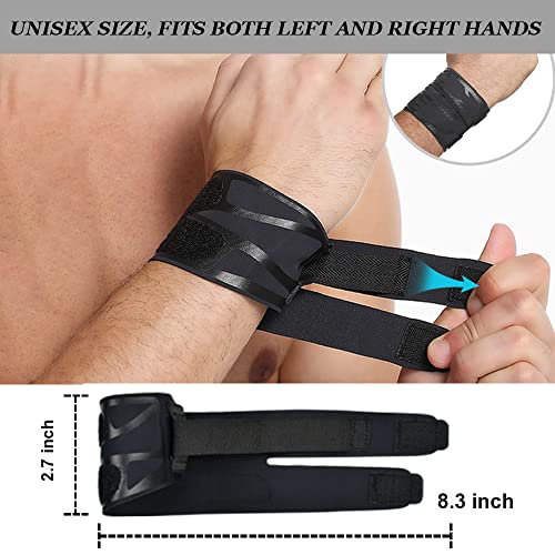 Mezeic Wrist Brace for TFCC Tear, Ultra-thin Compression Wrist Straps Weightlifting Wrist Wraps Adjustable Wrist Support for Sport Protection, Tendonitis Arthritis Wrist Pain - Black - Image 6