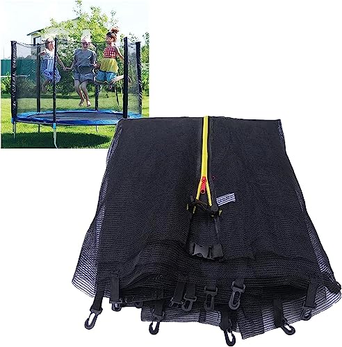 TFG - Ttfd Round Outdoor Trampoline Enclosure, Trampoline Outer Net, Fits Most Trampoline Replacement Nets, Net Only(8ft-6poles)