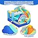 Doctor Dolphin Inflatable Bounce House, Unicorn Bounce House with Slide, Inflatable Bouncy House with Ball Pits, Jump Bouncer for Kids Age 4-8, Bouncing House with Basketball Hoop for Backyard