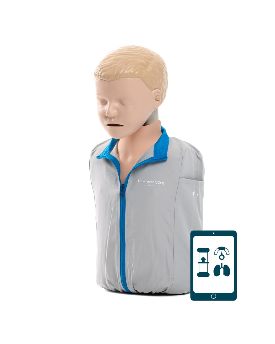 Laerdal Little Family Pack Light, HLW-Trainingspuppenset mit Feedback-System, 1 Torso für Erwachsene (Little Anne) und 1 Kindertorso (Little Junior), 1 Pflegekörper (Little Baby), Trolley