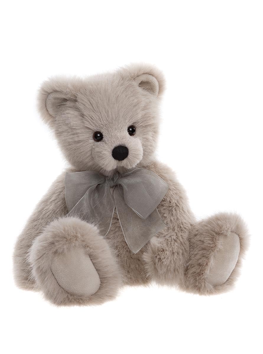 Charlie Bears Jelly Bean Teddy Bear - Soft and Cuddly Plush Toy Gift, Grey, 37cm