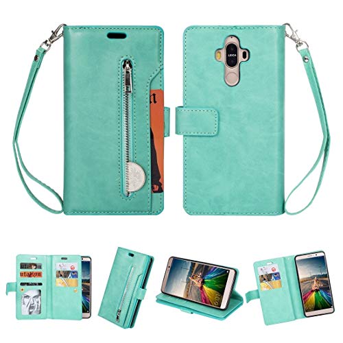 MENGHONGLLI Mobiltelefone Ledertasche Multifunktionale Zipper Horizontal-Schlag-Leder-Kasten Cover