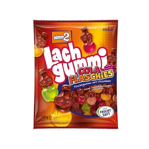 nimm2 Lachgummi Cola Flaschies – 1 x 200 g – Fruchtgummis mit Cola- und Fruchtgeschmack, Fruchtsaft und Vitaminen – Süßigkeit in sechs Geschmacksrichtungen