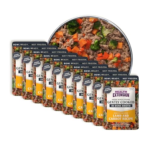 Health Extension Gently Cooked Lamb & Carrot Dog Food, Human-Grade
