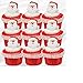 24pack Santa Face Cupcake / Desert / Food Decoration Topper Rings with Favor Stickers & Sparkle Flakes