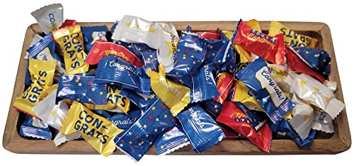 Festive Graduation Peppermints 100 Count Wrapped- Mint Congrats Grad Candy-Individually Wrapped #TOP3