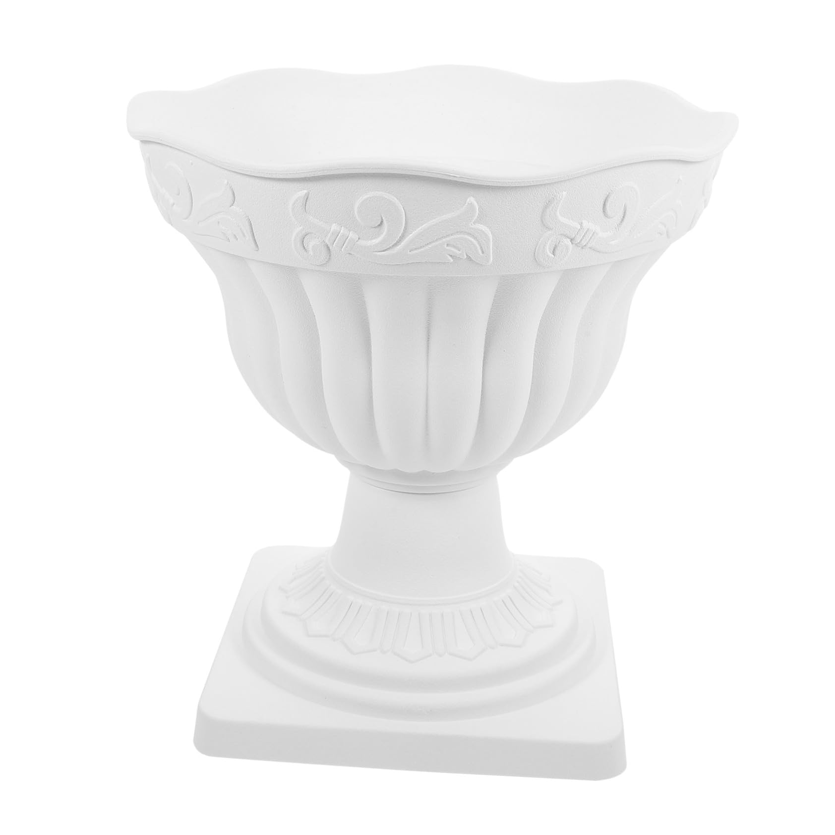 Pot de fleur vintage en plastique blanc jardinière décorative maison