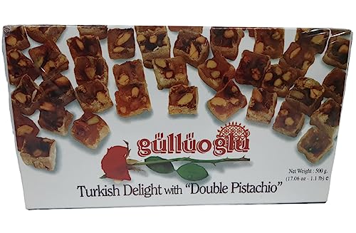 Gulluoglu Turkish Delight, 17.6oz - 500gr, daily fresh shipment f...