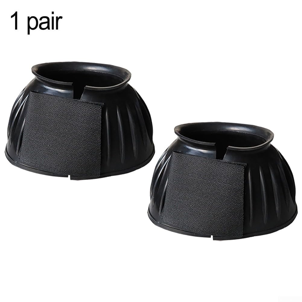 Juego de Protectores de Cascos de Goma Flexibles para Caballos Que proporcionan Acolchado y Estabilidad (XL)